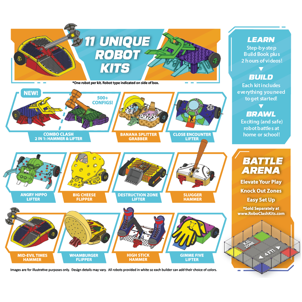 RoboClash Kit - Learn, Build, Brawl!