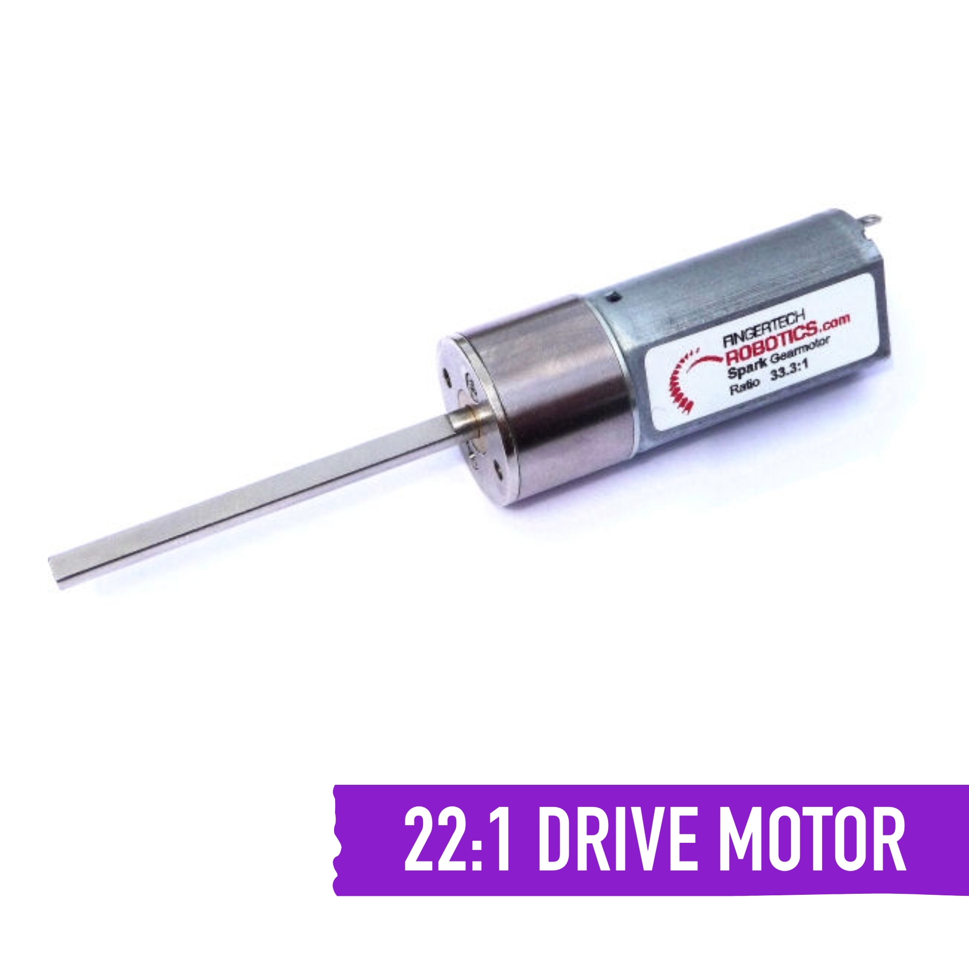 FingerTech "Silver Spark" 16mm Gearmotor 22:1